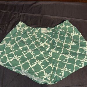 Women’s “In My Sundays” Green boxers with bows. Never worn.